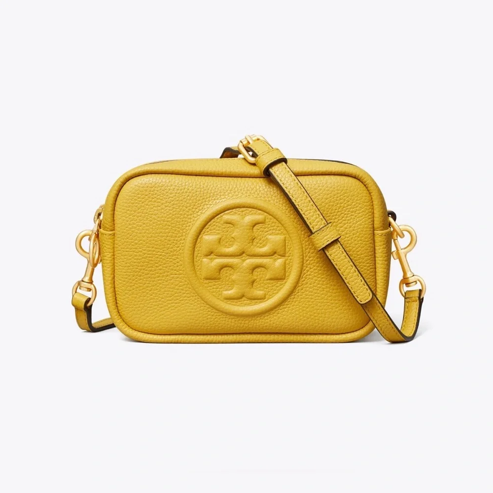 Tory Burch PERRY BOMBÉ MINI BAG, Yellow Golden Sunset